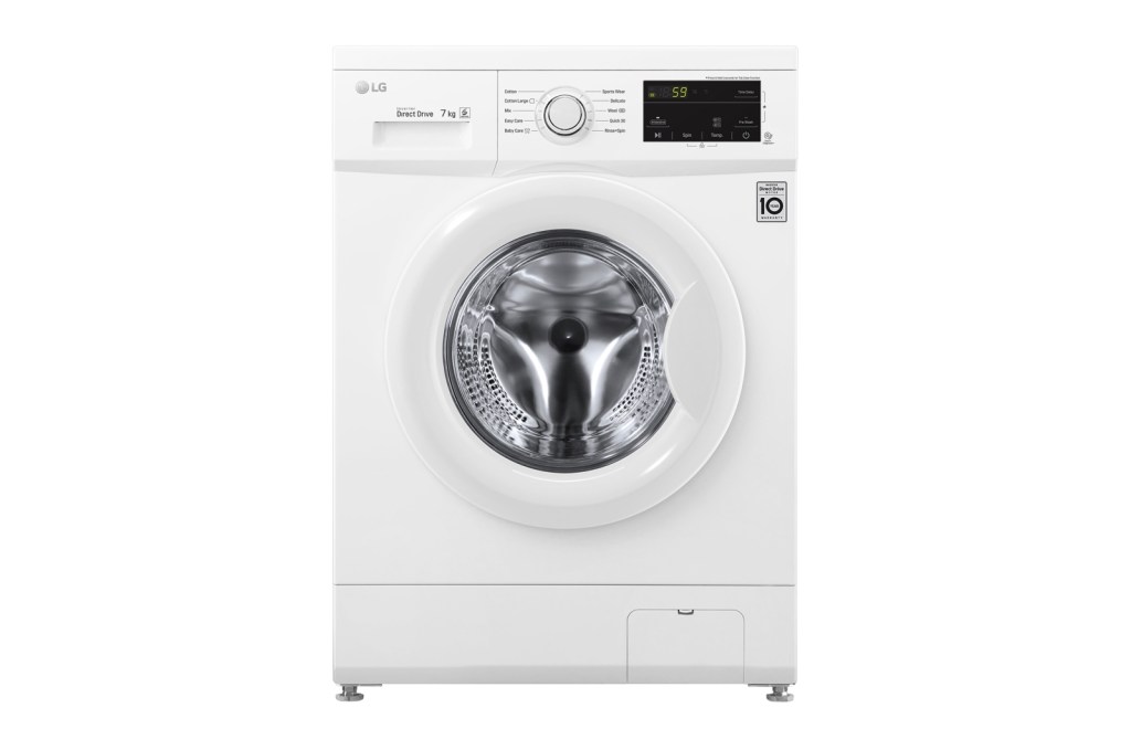 เครื่องซักผ้าฝาหน้า LG รุ่น FM1207N6W ความจุ 7 กก.